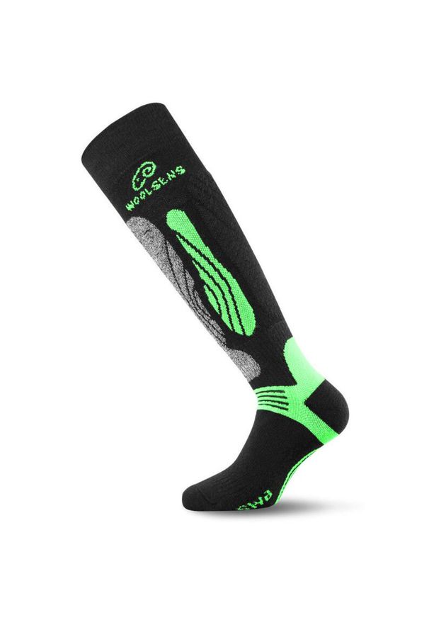 LASTING - Skarpety narciarskie Lasting SWI 906 Merino. Kolor: wielokolorowy, czarny, zielony. Materiał: wełna. Sport: narciarstwo