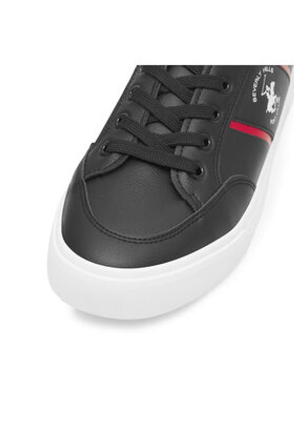 Beverly Hills Polo Club Sneakersy M-SS24-3C012 Czarny. Kolor: czarny. Materiał: skóra