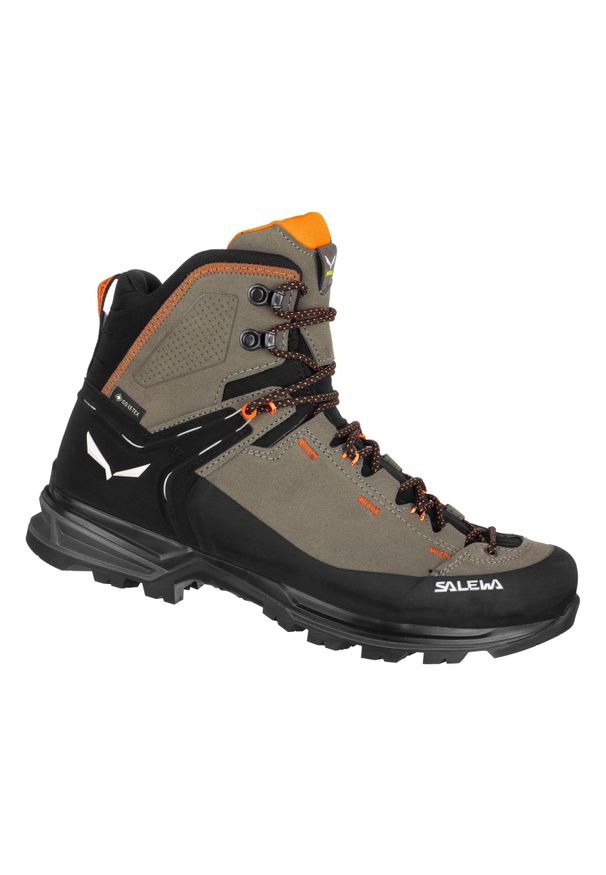 Buty Trekkingowe Męskie Salewa Mtn Trainer 2 Mid Gtx. Kolor: szary. Materiał: zamsz. Sezon: zima