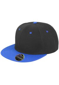 RESULT HEADWEAR - Bronx Original Contrast Flat Peak Baseball Cap. Kolor: czarny, niebieski, wielokolorowy #1