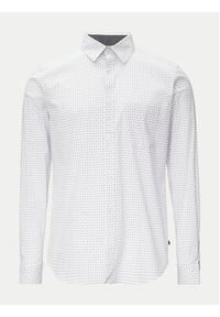 s.Oliver Koszula 2149815 Biały Slim Fit. Kolor: biały. Materiał: bawełna