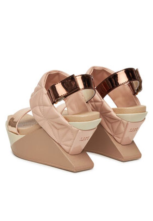 United Nude Sandały Delta Wedge Puffy 10902861188 Beżowy. Kolor: beżowy. Materiał: skóra