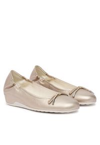 HÖGL Baleriny 1-103711 Złoty. Kolor: złoty. Materiał: skóra #2