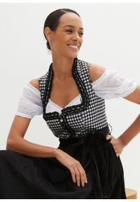 bonprix - Sukienka w ludowym stylu, z fartuchem (2 części). Kolor: czarny #2