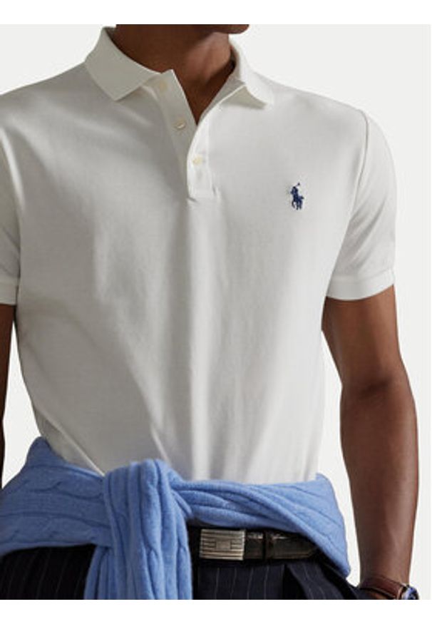 Polo Ralph Lauren Polo 710941439002 Biały Regular Fit. Typ kołnierza: polo. Kolor: biały. Materiał: bawełna