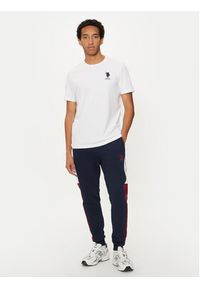 U.S. Polo Assn. T-Shirt MUP3311 Biały Slim Fit. Typ kołnierza: polo. Kolor: biały. Materiał: bawełna #3