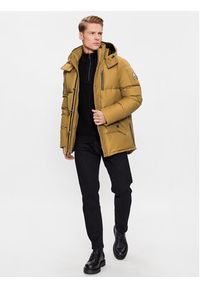 Moose Knuckles Kurtka puchowa Forrestville M32MJ128N Brązowy Regular Fit. Kolor: brązowy. Materiał: bawełna, puch