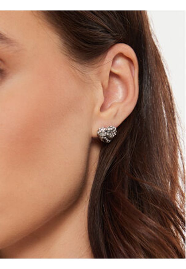 Guess Kolczyki JUBE04 504JW Srebrny. Materiał: metalowe. Kolor: srebrny