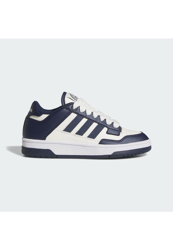 Adidas - Buty Rapid Court Low. Wysokość cholewki: przed kostkę. Kolor: biały, wielokolorowy, niebieski