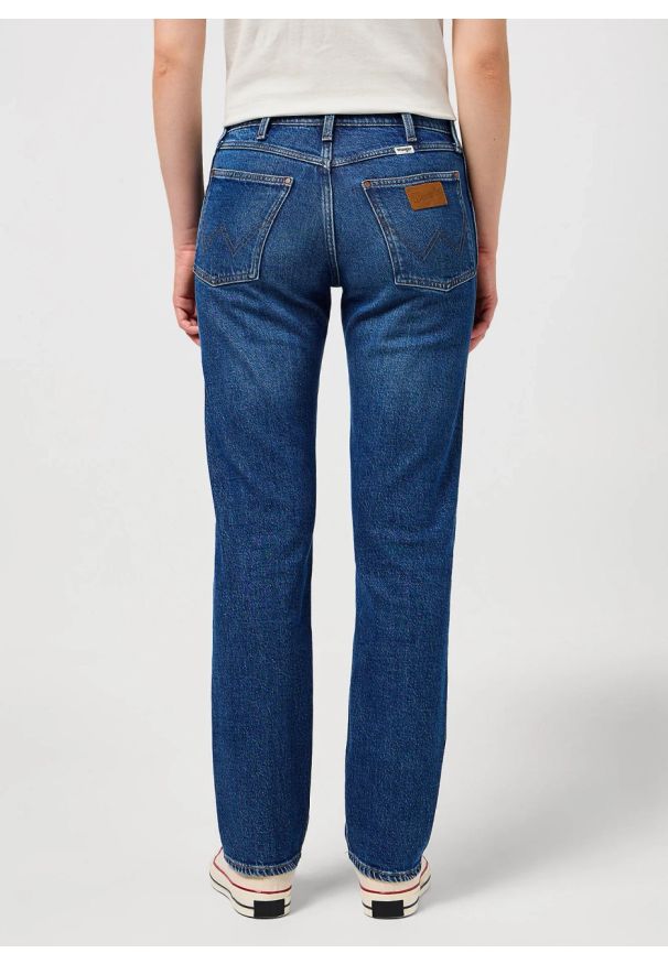 Wrangler - DAMSKIE SPODNIE WRANGLER SUNSET DARK WASH 112350730