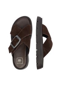G-Star RAW - G-Star Raw Klapki CEO-WI16-MARS-02 Brązowy ciemny. Kolor: brązowy. Materiał: skóra, zamsz #2