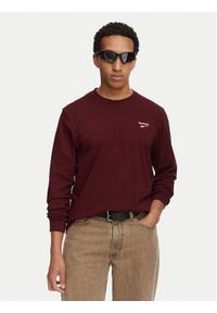 Reebok Longsleeve Feliks RK25738CCM Bordowy Regular Fit. Kolor: czerwony. Materiał: bawełna. Długość rękawa: długi rękaw #1