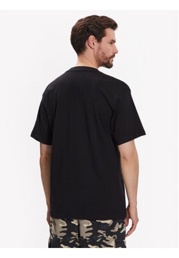 DC T-Shirt Jaakko Cubic ADYZT05260 Czarny Relaxed Fit. Kolor: czarny. Materiał: bawełna