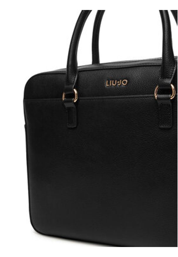 Liu Jo Torba na laptopa AA6212 E1012 Czarny. Kolor: czarny. Materiał: skóra