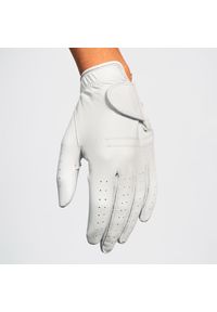 INESIS - Rękawica do golfa damska Inesis Tour 900 dla praworęcznych. Kolor: biały. Materiał: skóra, materiał. Sport: golf