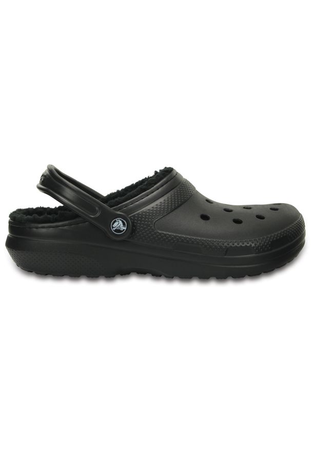 Crocs - Chodaki Classic Lined Clog U. Kolor: czarny. Materiał: syntetyk, materiał, tkanina. Styl: sportowy