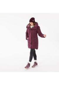 quechua - Parka turystyczna damska zimowa Quechua SH500 -10°C wodoodporna. Okazja: na co dzień. Kolor: czerwony, fioletowy. Sezon: zima. Styl: casual