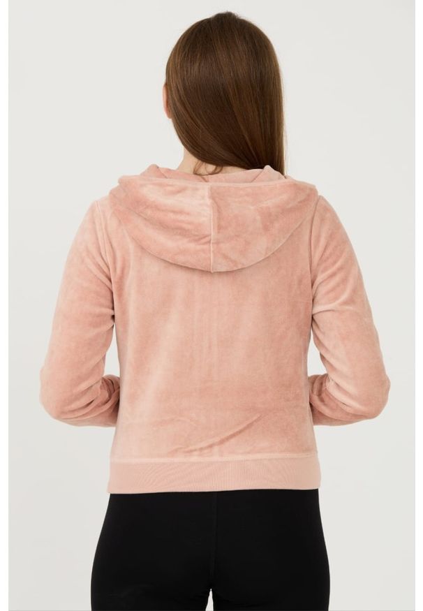 Juicy Couture - JUICY COUTURE Beżowa damska bluza Heritage Robyn Hoodie, Rozmiar M. Kolor: beżowy