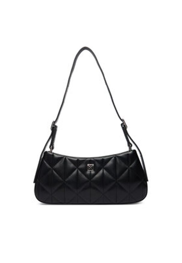 Calvin Klein Torebka Quilted Small Shoulder Bag LV04F3327G Czarny. Kolor: czarny. Materiał: skórzane