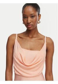 Guess Sukienka koktajlowa W6GK83 Z0686 Koralowy Slim Fit. Kolor: pomarańczowy. Materiał: wiskoza. Styl: wizytowy #4