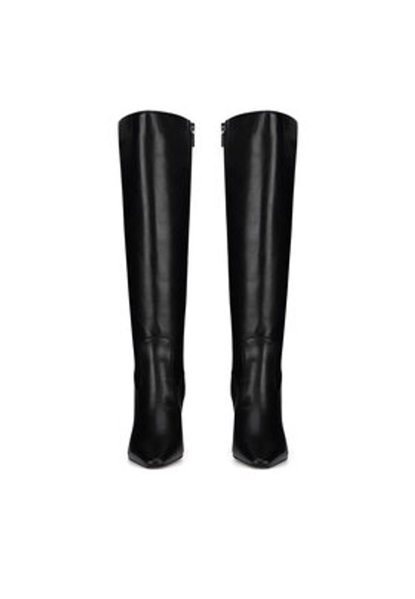 Nine West Kozaki WFA3354-1 Czarny. Kolor: czarny. Materiał: materiał