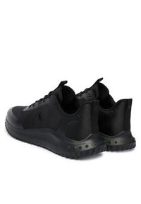 Calvin Klein Sneakersy Eva Runner Lace Up Mat Mix YM0YM01442 Czarny. Kolor: czarny. Materiał: materiał #3