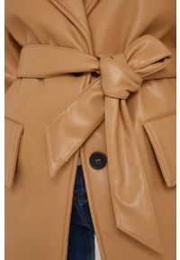 Answear Lab płaszcz damski kolor beżowy przejściowy. Kolor: beżowy. Styl: wakacyjny #2