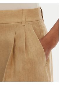 Marella Bermudy Rosta 2515141032 Beżowy Relaxed Fit. Kolor: beżowy. Materiał: len #5