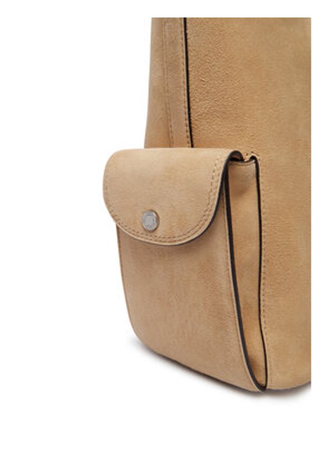 Lauren Ralph Lauren - LAUREN RALPH LAUREN Torebka 431P15636001 Beżowy. Kolor: beżowy. Materiał: skórzane, zamszowe