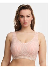 Chantelle Biustonosz top Soft Stretch C11D10 Różowy. Kolor: różowy. Materiał: syntetyk #3