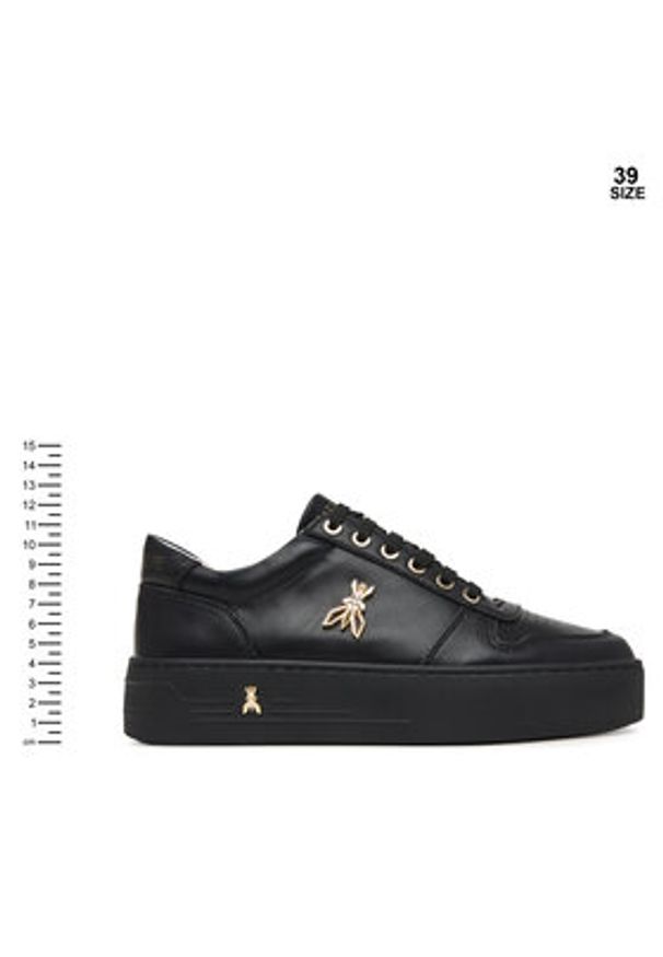 Patrizia Pepe Sneakersy PPJ909.27 Czarny. Kolor: czarny. Materiał: skóra
