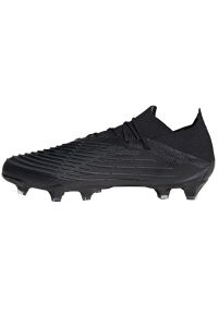 Adidas - Buty piłkarskie adidas Predator Edge.1 Lfg M GV7391 czarne czarne. Zapięcie: pasek. Kolor: czarny. Materiał: syntetyk, guma. Szerokość cholewki: normalna. Wzór: paski. Sport: piłka nożna