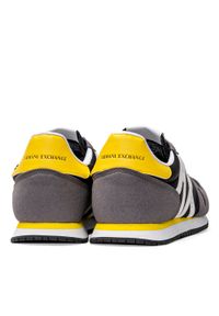 Sneakersy męskie szare Armani Exchange XUX017 XCC68 K662. Kolor: szary