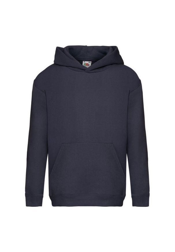 FRUIT OF THE LOOM - Bluza Z Kapturem Premium Dla Dzieci. Typ kołnierza: kaptur. Kolor: niebieski