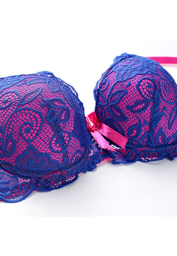 Intica - Biustonosz usztywniany z koronką i regulowanymi ramiączkami Amiyah. Kolor: wielokolorowy. Materiał: koronka. Wzór: koronka