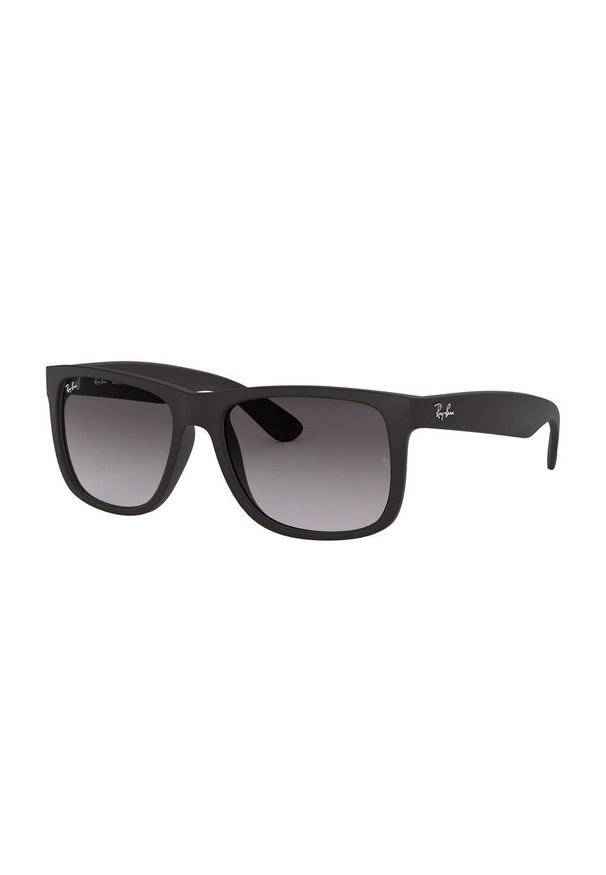 Ray-Ban - Okulary Justin. Kształt: prostokątne. Kolor: czarny