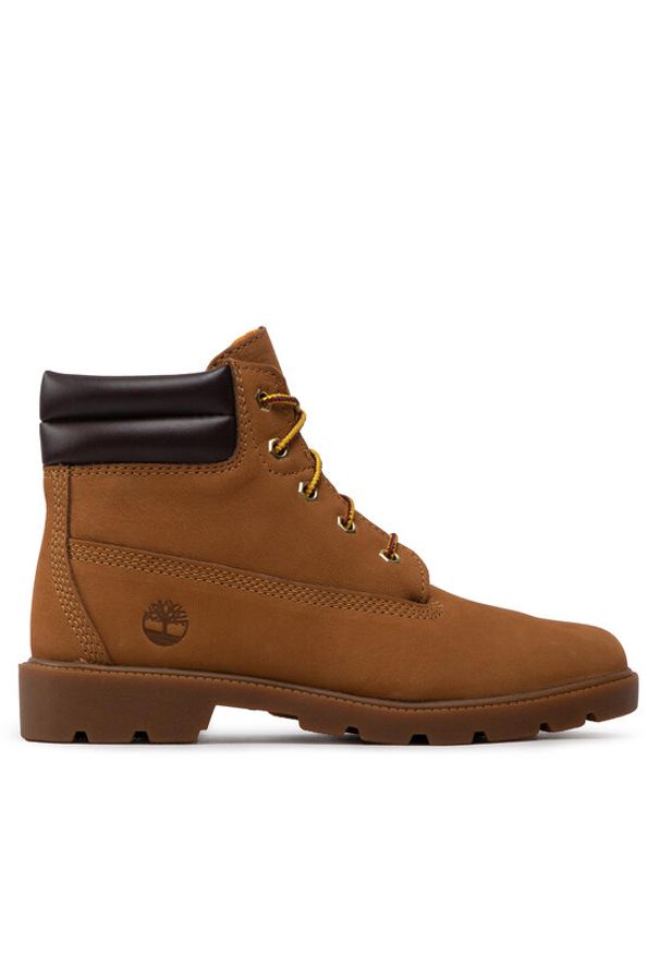 Timberland Trapery 6In Water Resistant Basic TB0A2MBB231 Brązowy. Kolor: brązowy. Materiał: skóra, nubuk