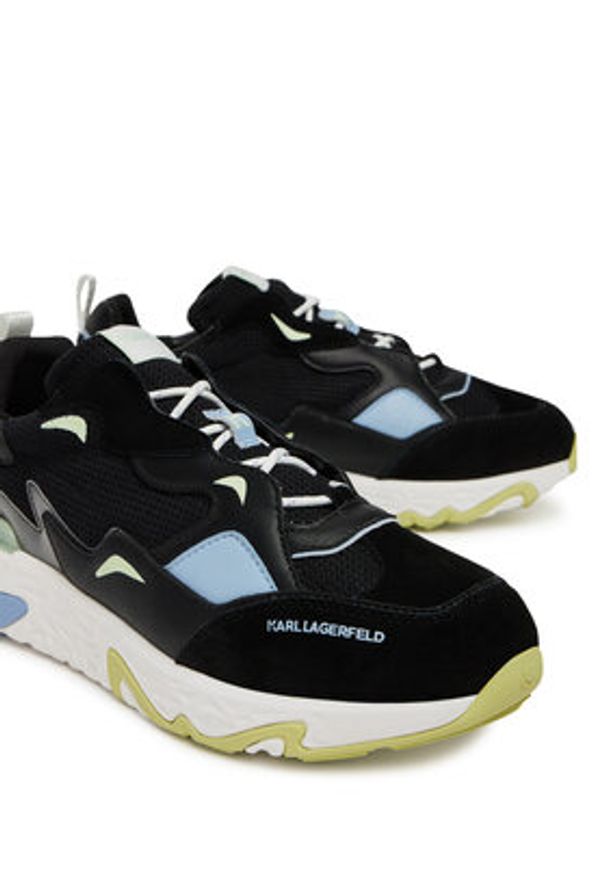 Karl Lagerfeld - KARL LAGERFELD Sneakersy KL52424 Czarny. Kolor: czarny. Materiał: skóra