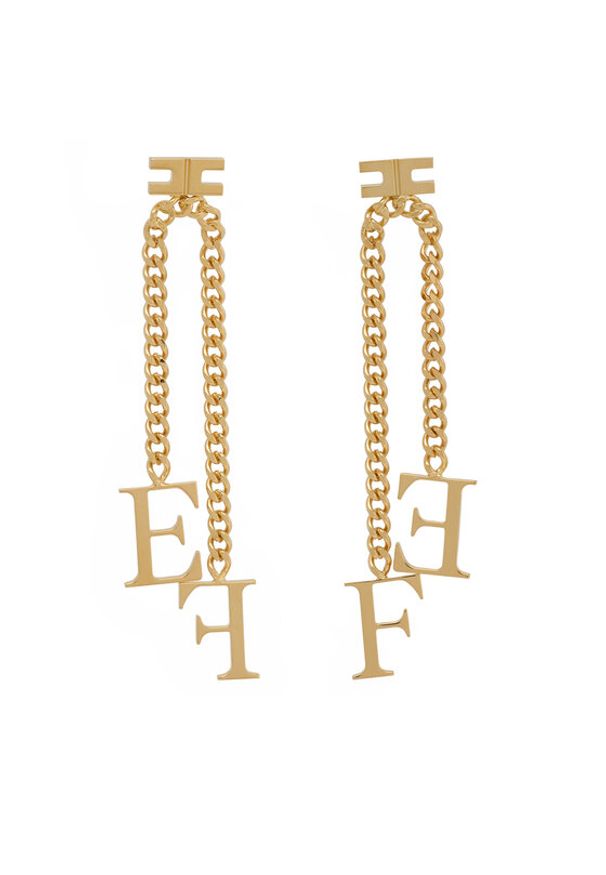 Elisabetta Franchi Kolczyki OR-17A-56E2-V220 Złoty. Materiał: metalowe. Kolor: złoty