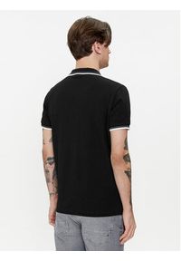 Geox Polo M4510Q T2649 F9000 Czarny Regular Fit. Typ kołnierza: polo. Kolor: czarny. Materiał: bawełna