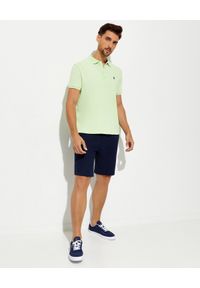 Ralph Lauren - RALPH LAUREN - Zielona koszulka polo. Typ kołnierza: polo. Kolor: zielony. Materiał: bawełna, prążkowany. Wzór: haft. Styl: klasyczny #3