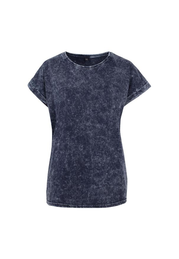 BUILD YOUR BRAND - Koszulka Damska Z Przedłużonymi Ramionami Acid Wash. Kolor: wielokolorowy, niebieski, zielony