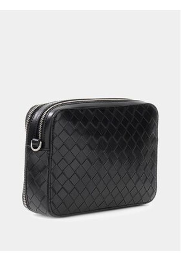 Guess Saszetka HMTOWO P6339 Czarny. Kolor: czarny. Materiał: skóra