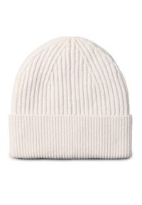 Calvin Klein Czapka Ck Metal Wool Beanie LV04D8032G Écru. Materiał: wełna #4