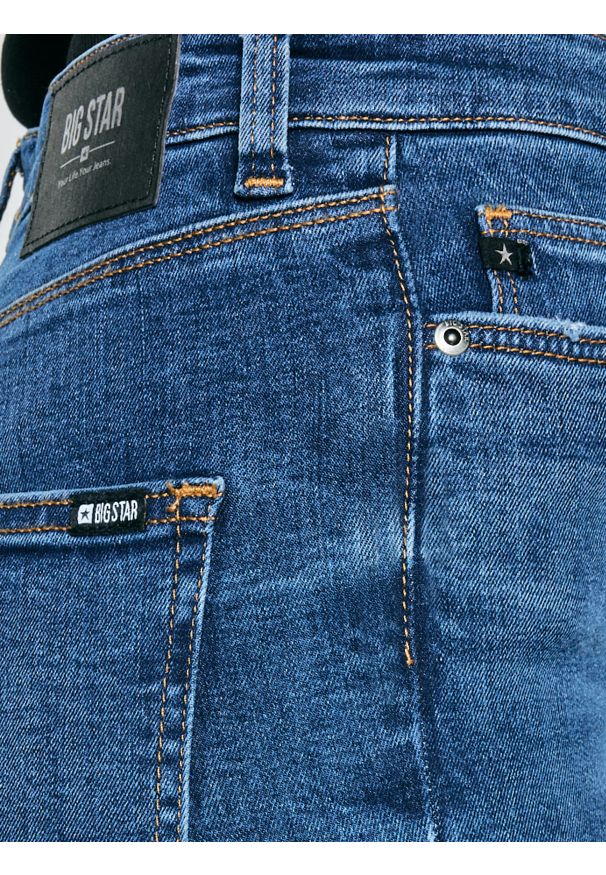 Big-Star - Jeansy damskie skinny niebieskie Clarisa 365. Stan: podwyższony. Kolor: niebieski