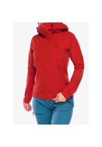 MOUNTAIN EQUIPMENT - Kurtka softshell damska Mountain Equipment Frontier Hooded Jacket. Kolor: czerwony. Materiał: softshell. Sezon: zima #1