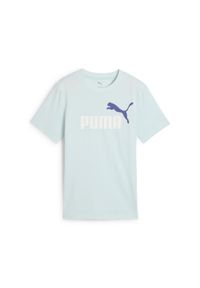 T-shirt z logo nr 1 dla dzieci Puma Essentials. Kolor: niebieski. Sport: joga i pilates #1