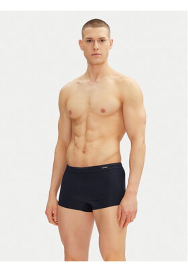 Calvin Klein Swimwear Kąpielówki KM0KM01114 Granatowy. Kolor: niebieski. Materiał: syntetyk
