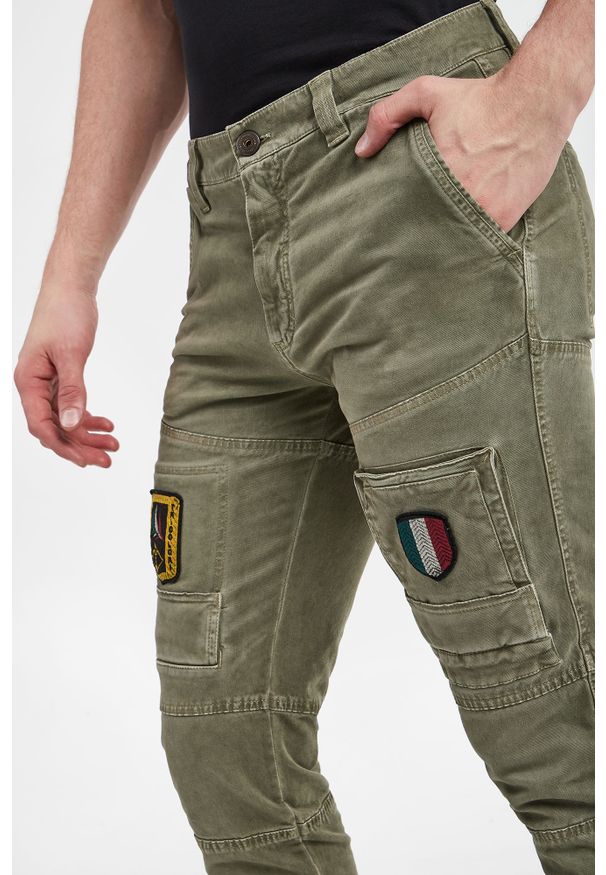 Aeronautica Militare - Spodnie męskie AERONAUTICA MILITARE. Wzór: aplikacja