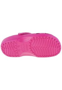 Klapki Crocs Classic Clog W 10001-6SV różowe. Okazja: na co dzień. Kolor: różowy. Materiał: materiał, guma. Styl: casual #3
